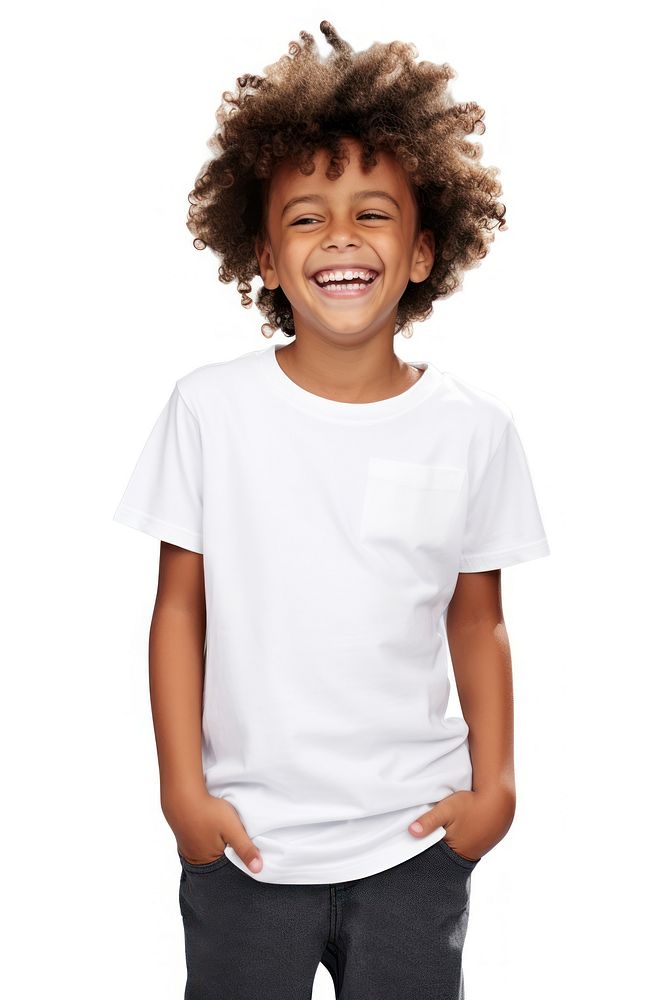 Kid laughing t-shirt child smile. 