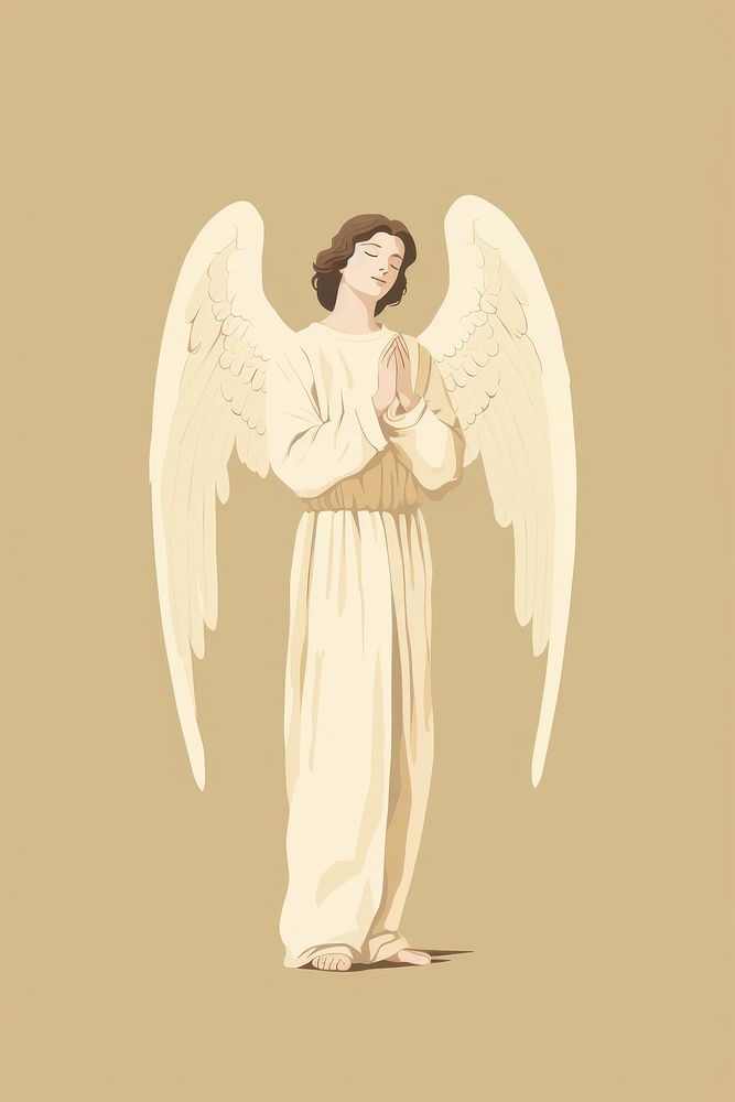 A male italian Angel angel adult representation. AI generated Image by rawpixel.