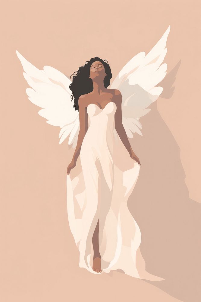 Angel adult representation creativity. AI generated Image by rawpixel.
