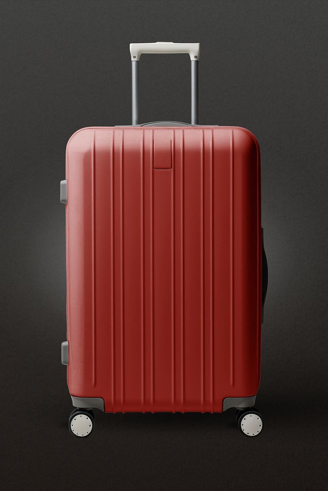 Red suitcase luggage, design resource
