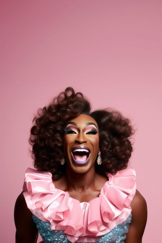 Black drag queen laughing portrait | Premium Photo - rawpixel