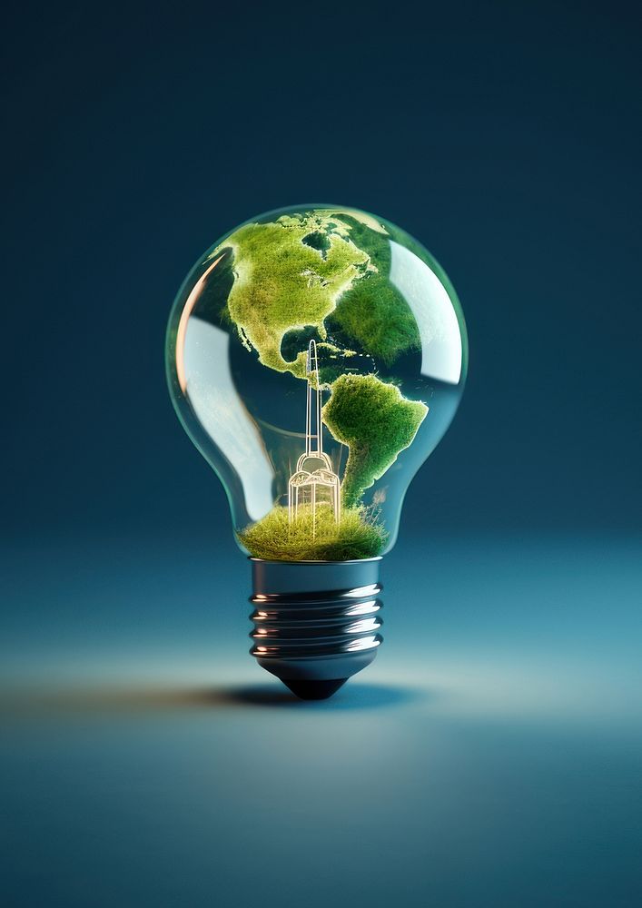Lightbulb electricity illuminated innovation. AI generated Image by rawpixel.