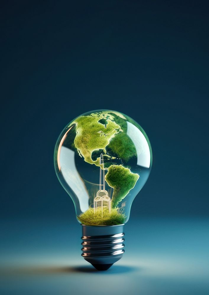 Lightbulb electricity illuminated innovation. AI generated Image by rawpixel.