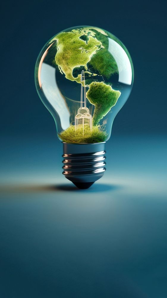 Lightbulb electricity illuminated innovation. AI generated Image by rawpixel.