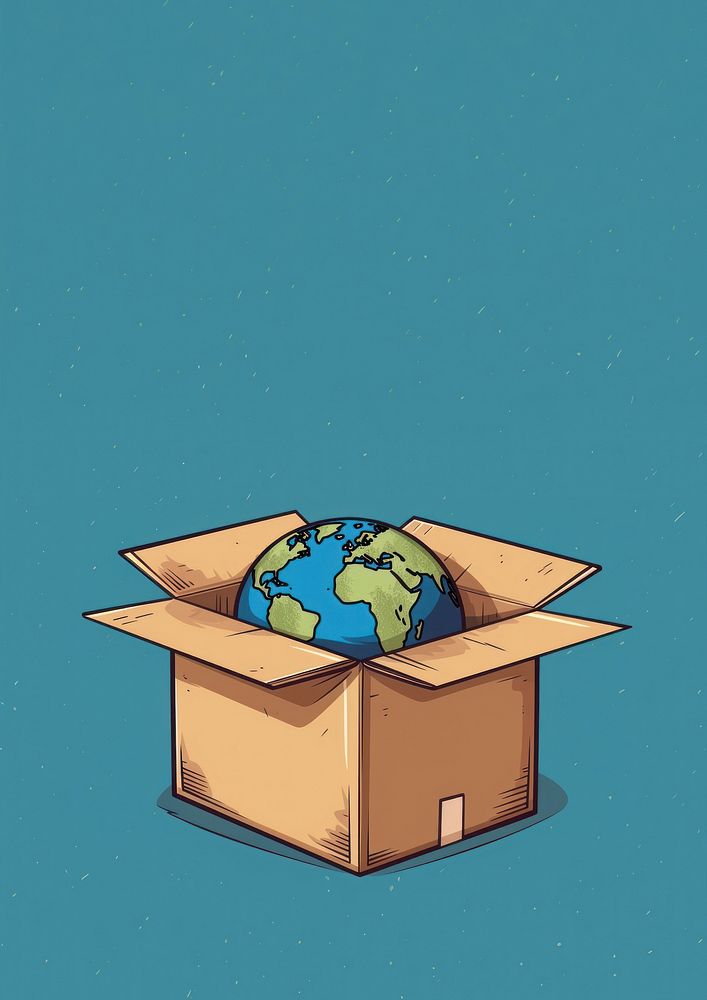 Cardboard planet paper space. AI generated Image by rawpixel.