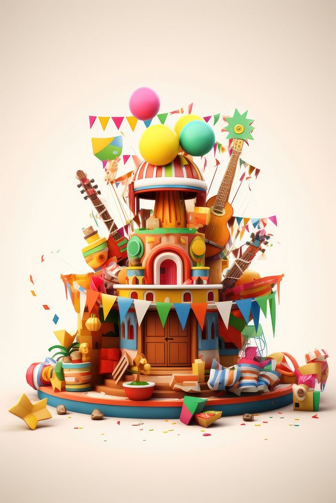Food confectionery architecture gingerbread. AI generated Image by rawpixel.