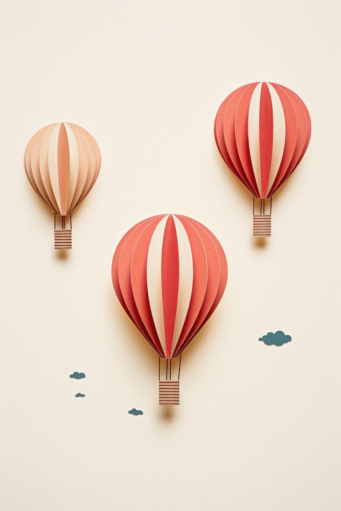 Hot air balloons aircraft transportation celebration. AI generated Image by rawpixel.