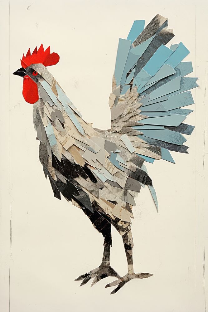Rooster chicken animal bird. AI generated Image by rawpixel.