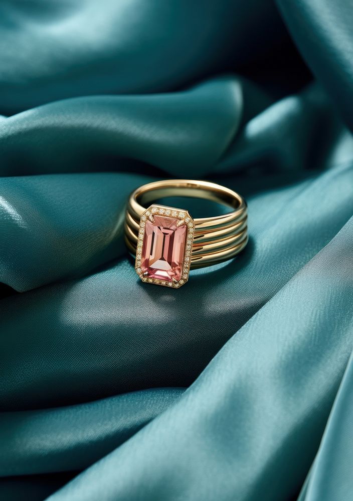 Ring jewelry gold pink. AI generated Image by rawpixel.
