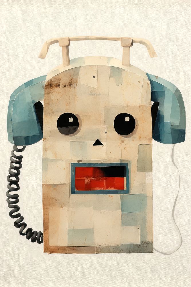 Telephone anthropomorphic electronics technology. AI generated Image by rawpixel.