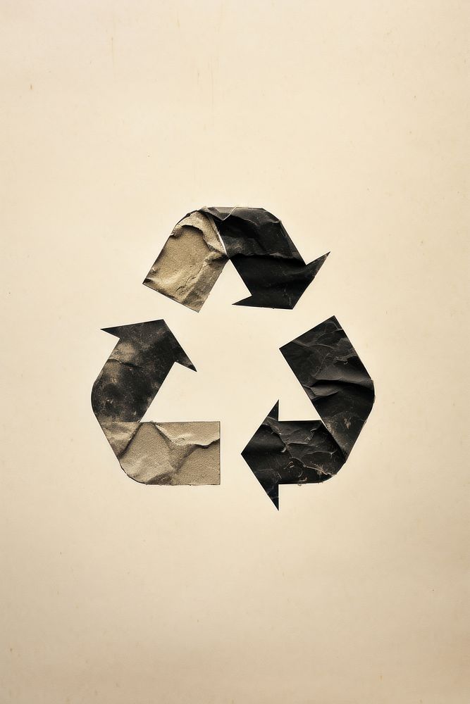 Recycle symbol paper circle. AI generated Image by rawpixel.