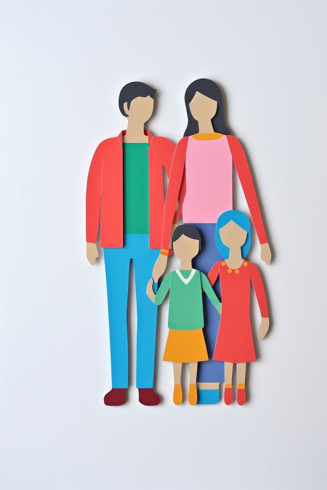 Happy family toy representation togetherness. AI generated Image by rawpixel.