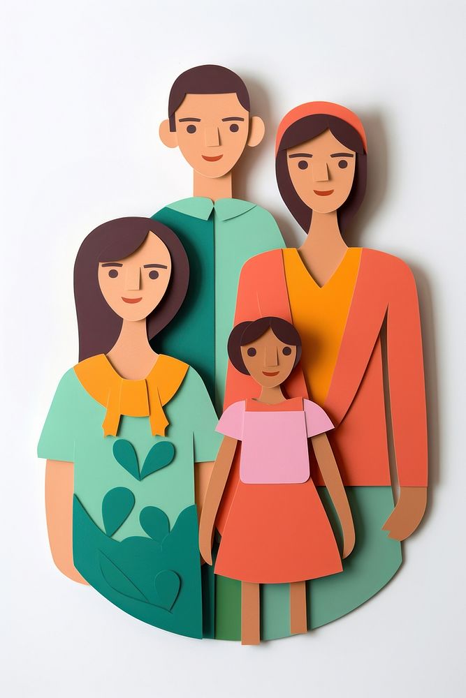Happy family craft adult art. AI generated Image by rawpixel.