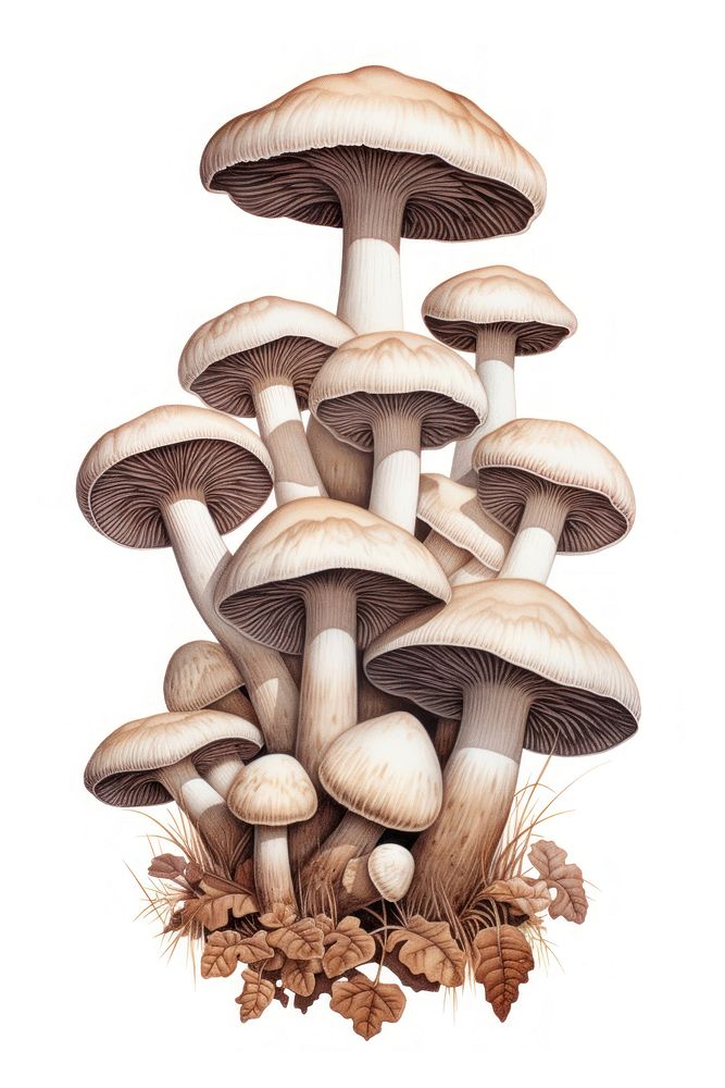 Truffle mushrooms fungus plant white background. AI generated Image by rawpixel.