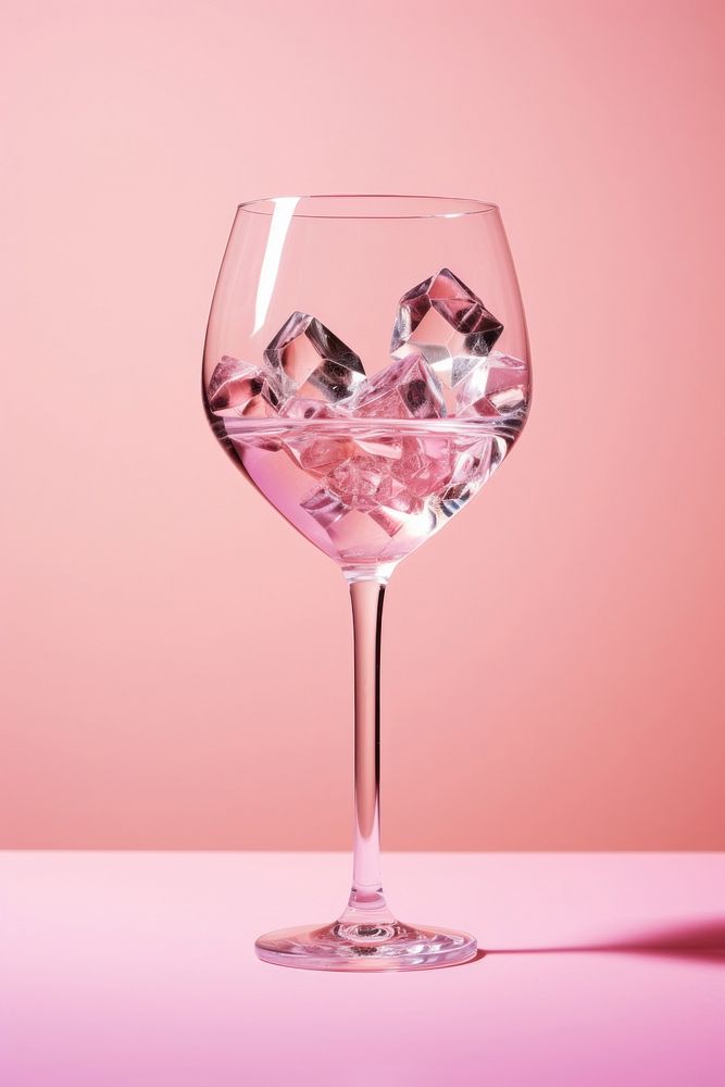 Wine glass cocktail drink refreshment. AI generated Image by rawpixel.