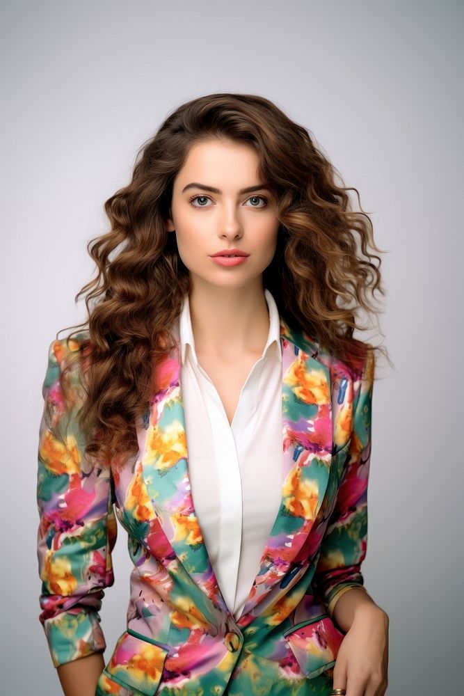 Blazer portrait fashion blouse. AI generated Image by rawpixel.