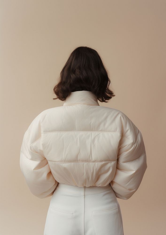 Jacket adult white woman. 