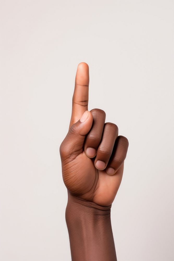 Hands finger white background gesturing. AI generated Image by rawpixel.