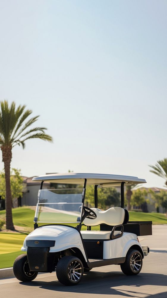 Golf Cart vehicle sports grass. AI generated Image by rawpixel.