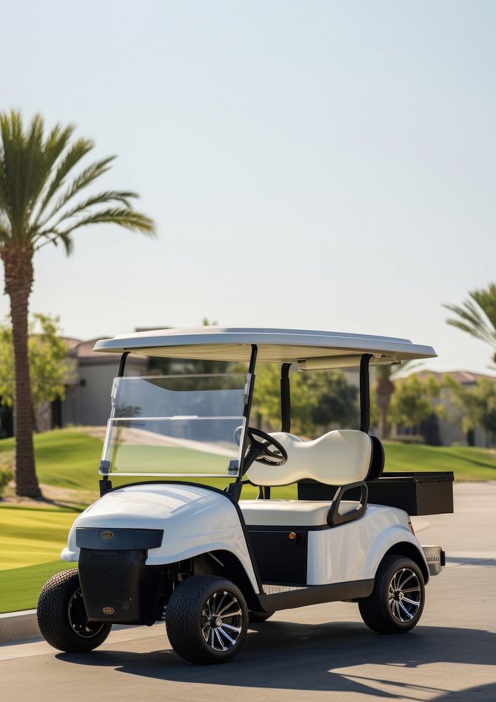 Golf Cart vehicle sports grass. AI generated Image by rawpixel.