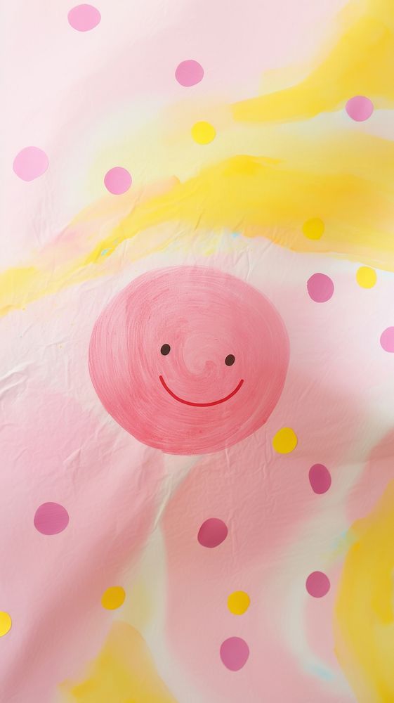 Happy face art backgrounds pattern. AI generated Image by rawpixel.