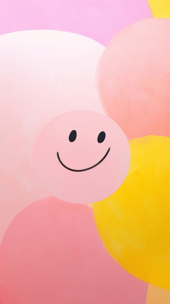 Happy face backgrounds abstract cartoon. AI generated Image by rawpixel.