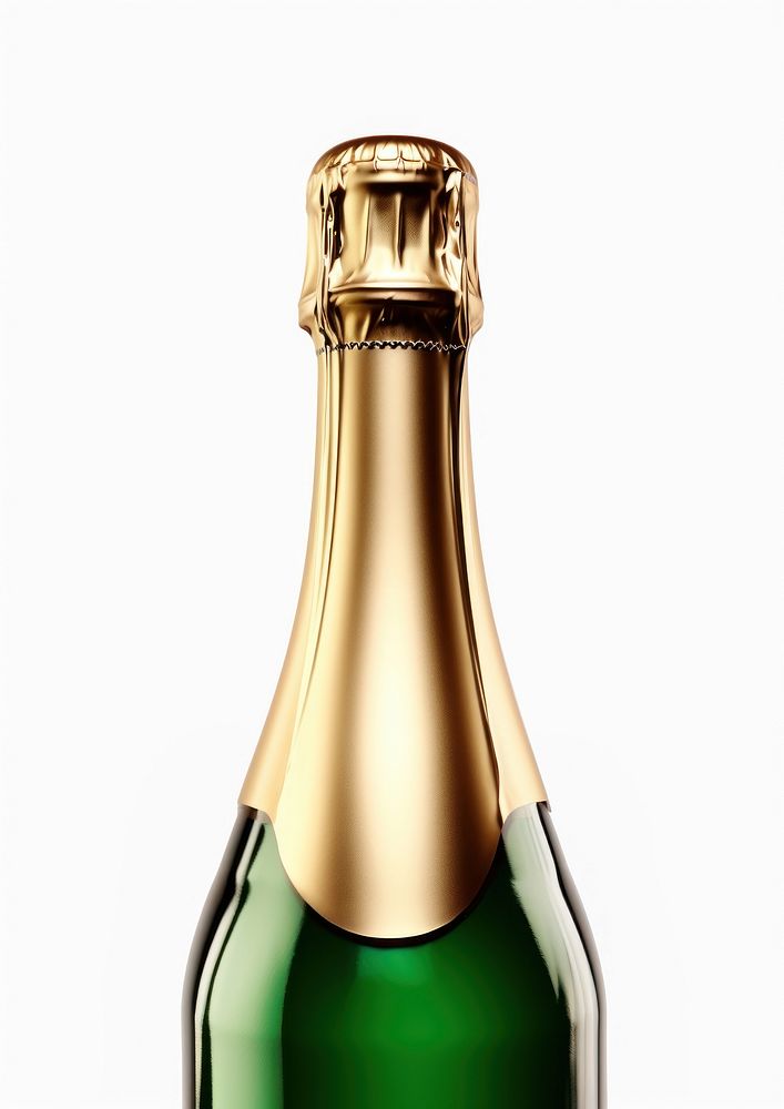 Champagne bottle drink green wine. AI generated Image by rawpixel.