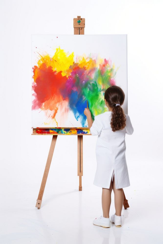 Painting paintbrush creativity education. AI generated Image by rawpixel.