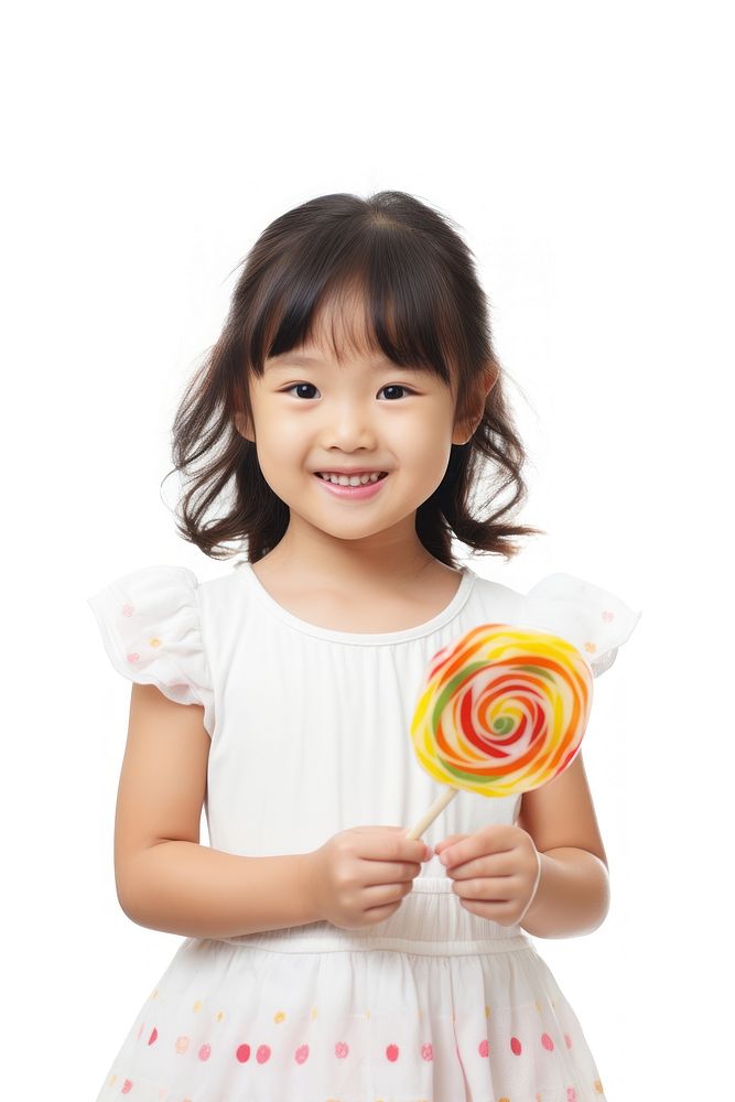 Little kid lollipop holding candy. AI generated Image by rawpixel.