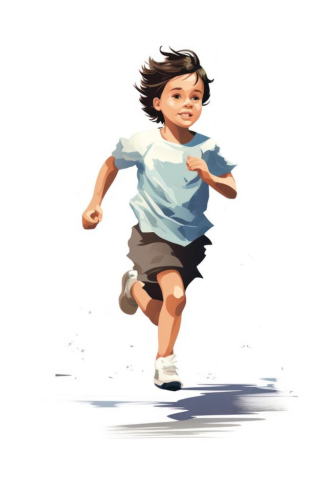 Shorts child exercising happiness. AI generated Image by rawpixel.