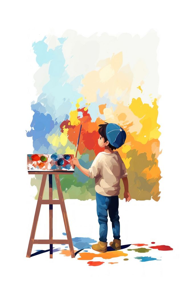 Painting art paintbrush creativity. AI generated Image by rawpixel.
