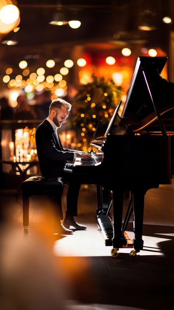 Man playing Piano musician pianist piano. 