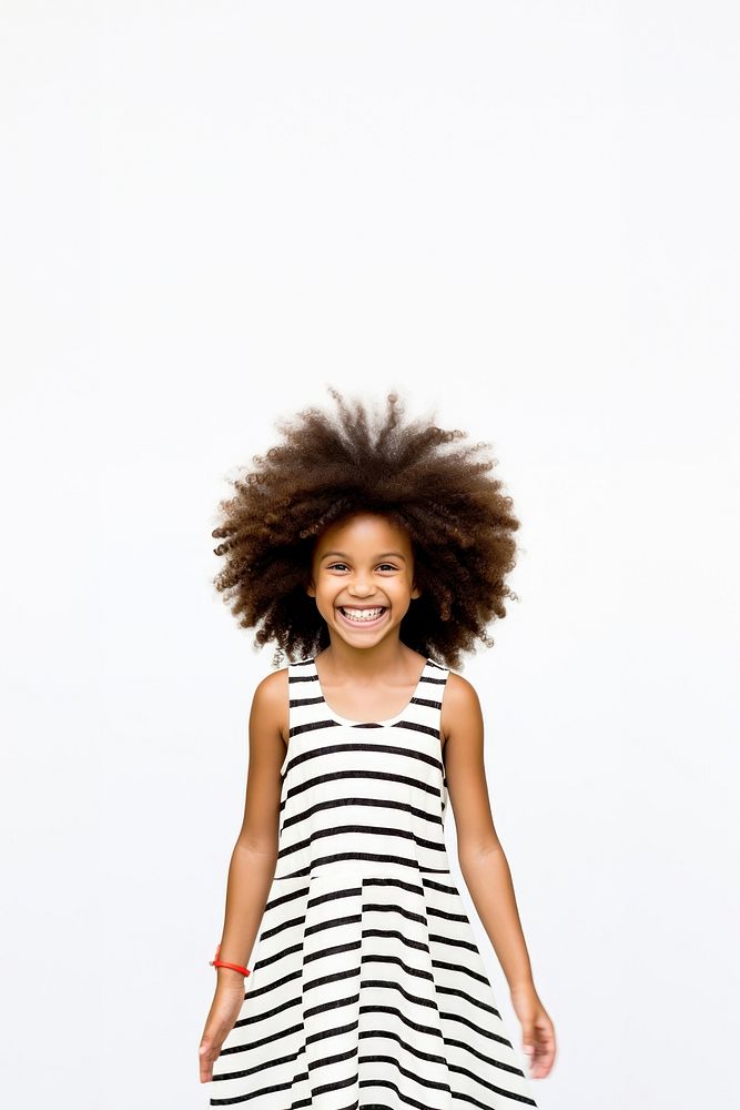 Black girl kid wearing summer dress photography portrait child. AI generated Image by rawpixel.