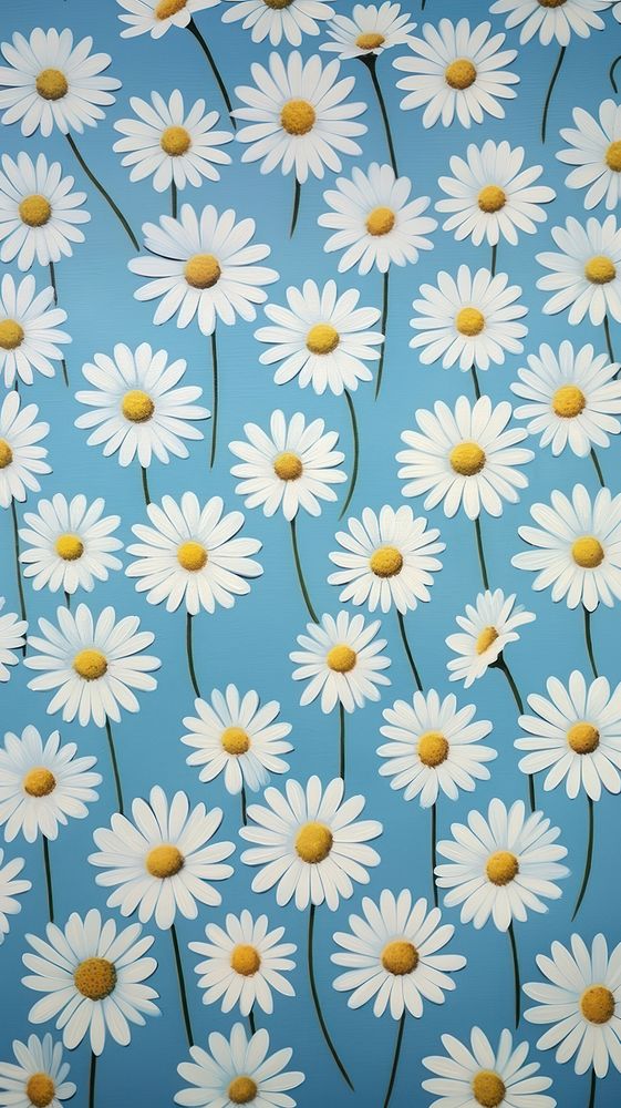 Daisies backgrounds wallpaper flower. AI generated Image by rawpixel.