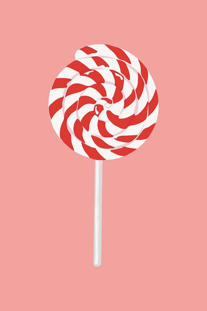 Candy lollipop, aesthetic illustration, design resource