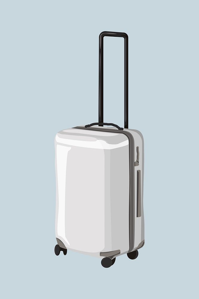 Suitcase, aesthetic illustration, design resource