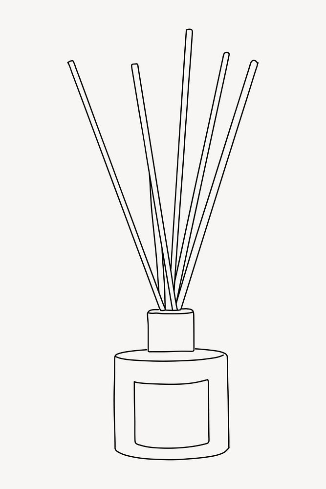 Aroma diffuser, aesthetic illustration design element vector