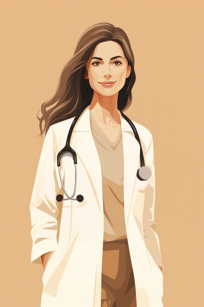 Woman doctor adult stethoscope technology. AI generated Image by rawpixel.
