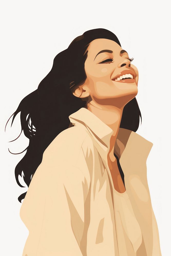 Woman smiling smile adult relaxation. AI generated Image by rawpixel.