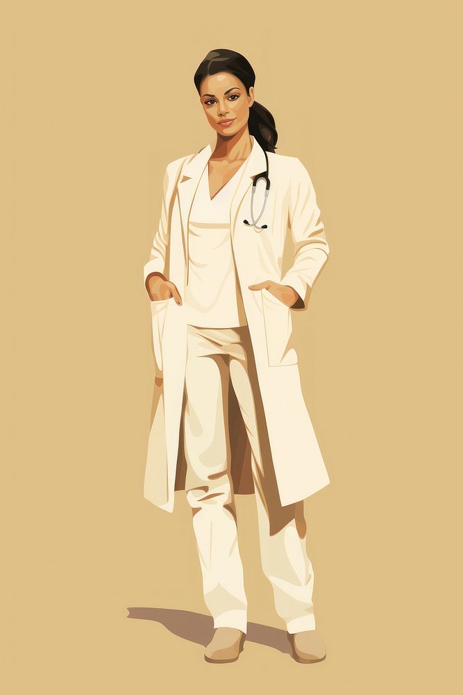 Woman doctor outerwear portrait overcoat. AI generated Image by rawpixel.
