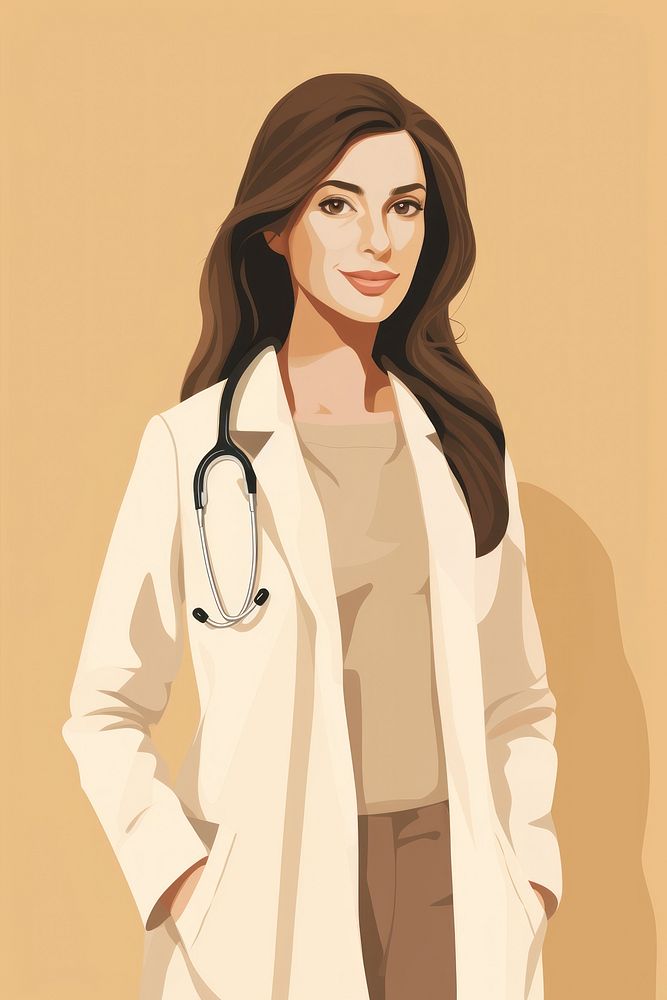 Woman doctor adult stethoscope technology. AI generated Image by rawpixel.