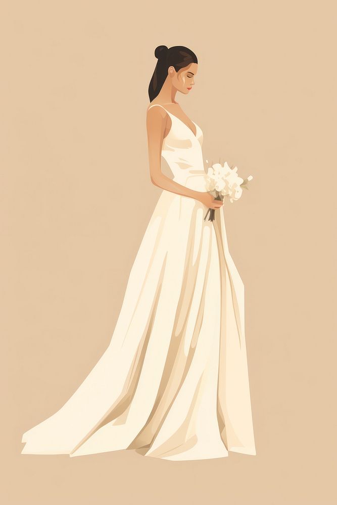 Wedding dress fashion bride. 