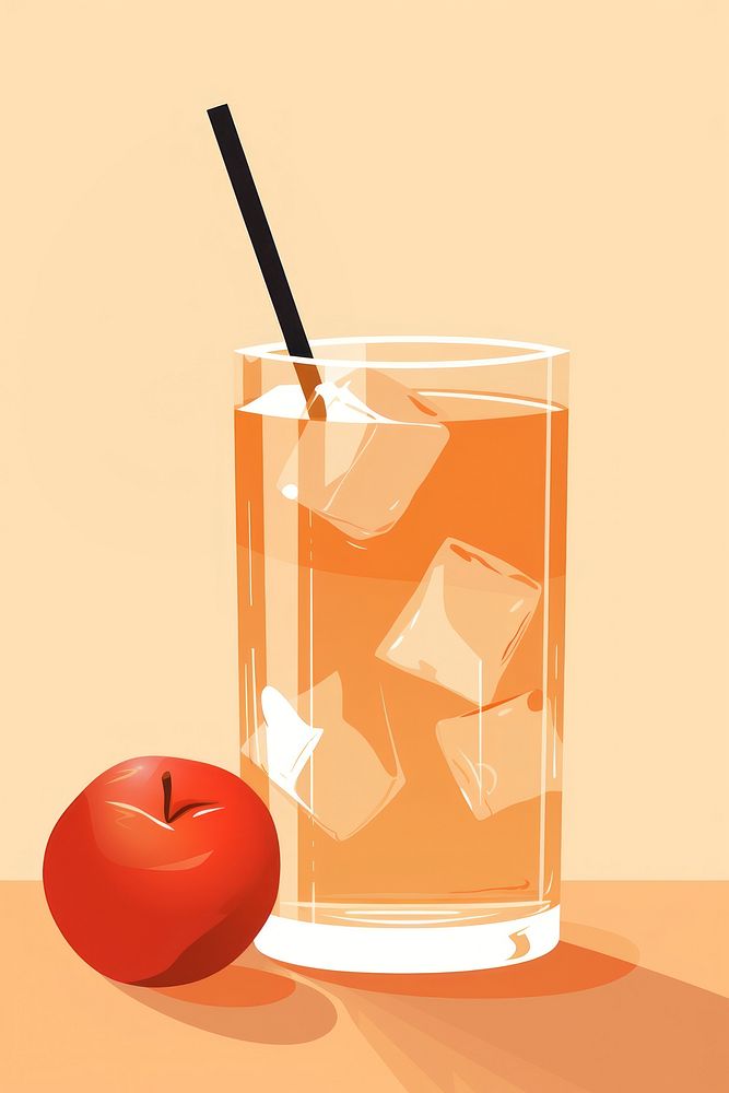 Apple juice cocktail drink fruit. 