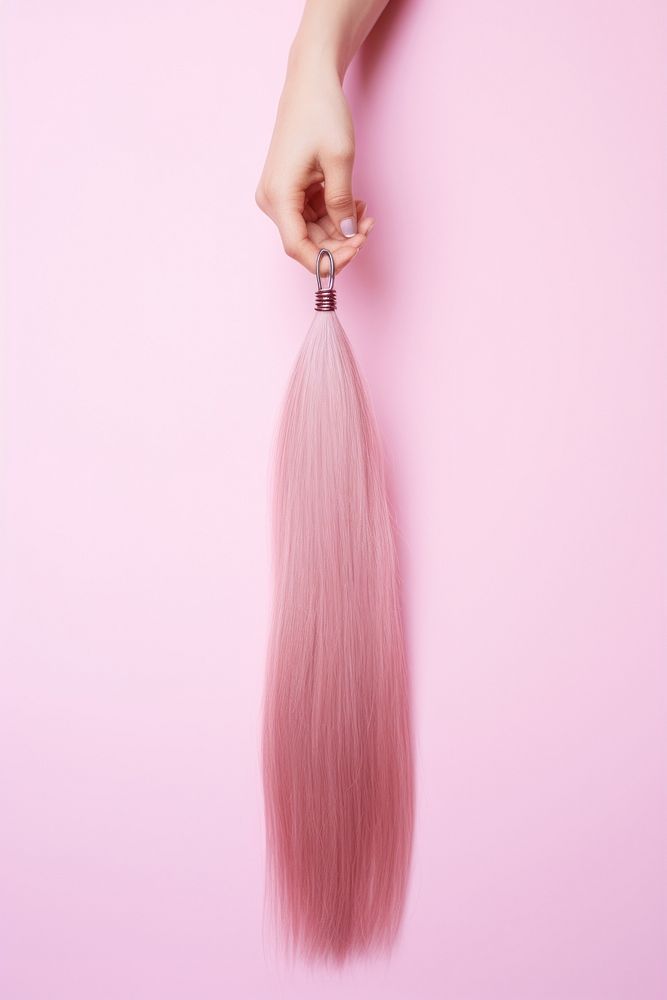 Donating hair pink wig pink background. AI generated Image by rawpixel.