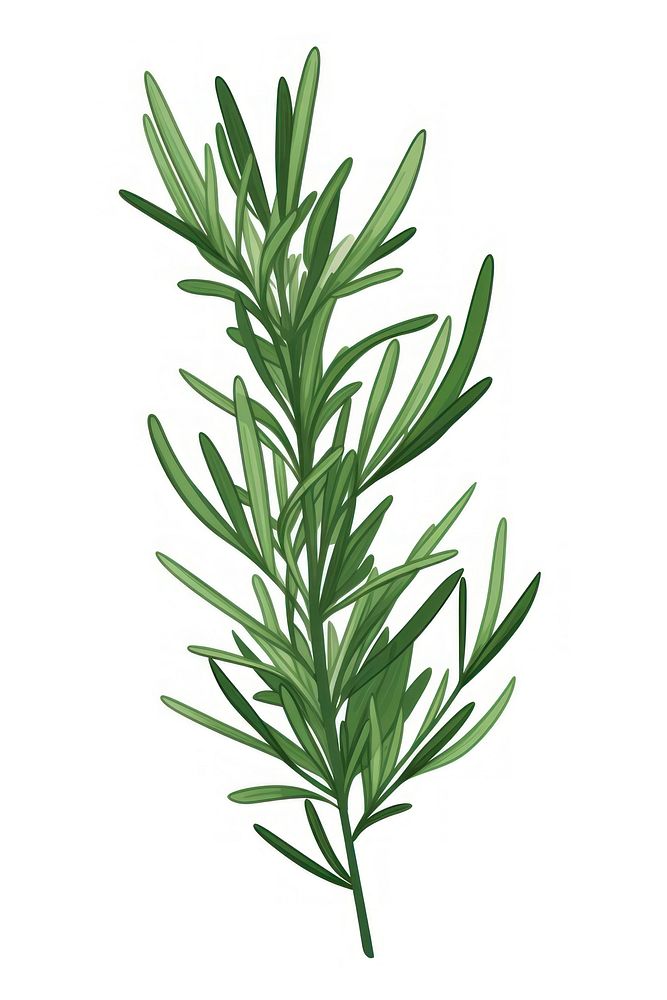 Rosemary plant green herbs. 