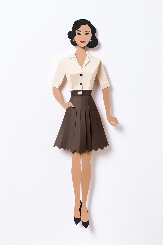 50s Asian businesswoman skirt dress adult. AI generated Image by rawpixel.