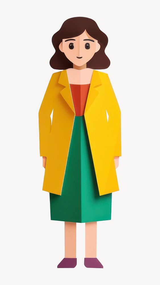 People overcoat white background representation. AI generated Image by rawpixel.
