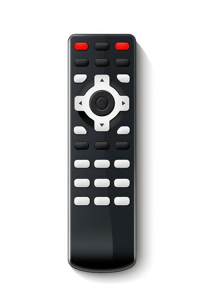 TV remote control black white background electronics. AI generated Image by rawpixel.