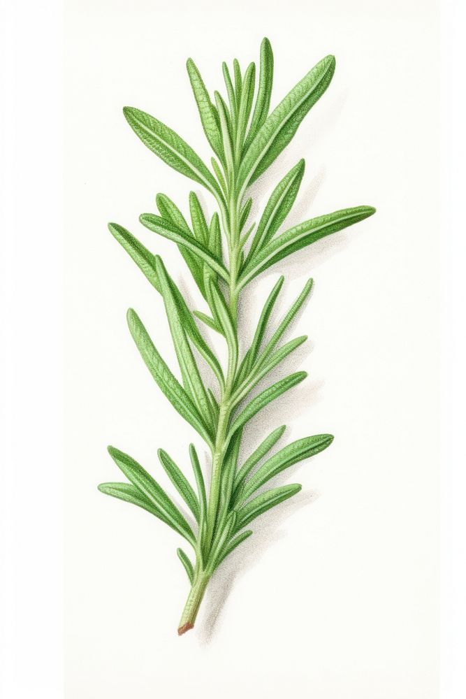 Rosemary plant green herbs. 