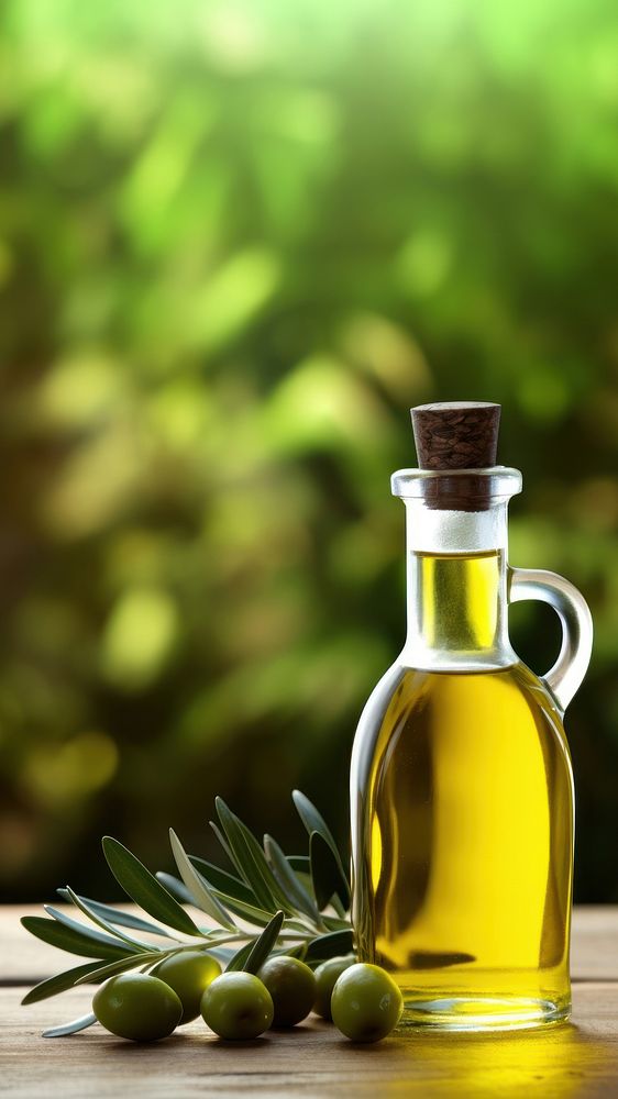 Olive oil bottle refreshment container. 